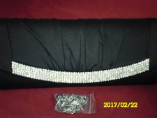 POCHETTE CERIMONIA RASO STRASS