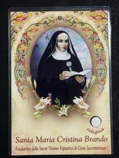 carta sacra reliquia santino