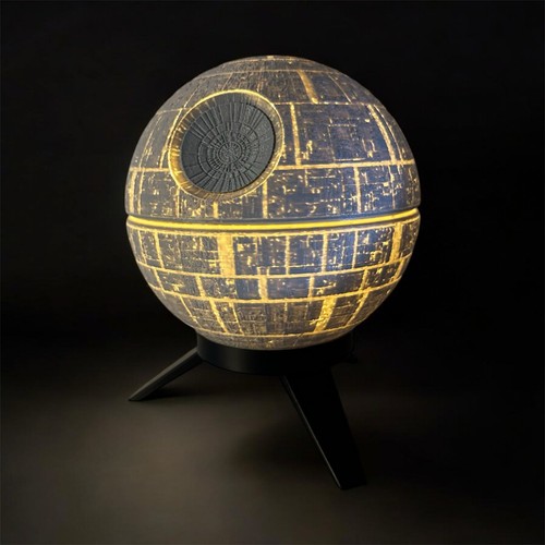 Death star lamp 3d - death, printed