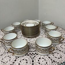 Set tazze da tè piattini Richard Ginori vintage Pittorica