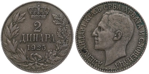 Jugoslavia dinara 1925 - 2,
