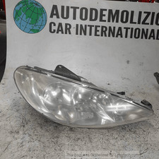 6206A0 Proiettore DX PEUGEOT 206 1.4 Roland Garros Ber. 5p/b/1360cc