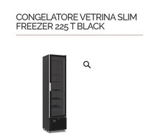 freezer vetrina verticale nero