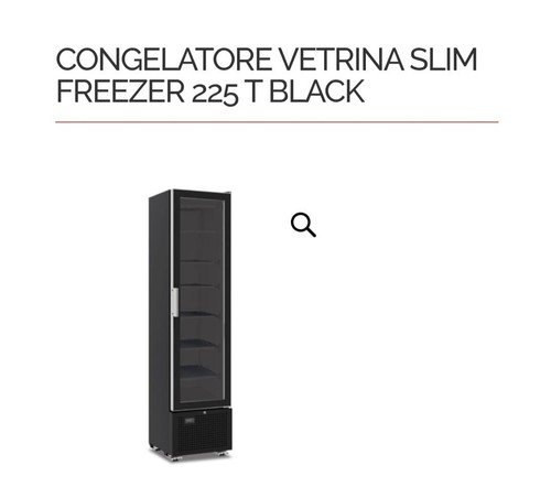 Freezer vetrina verticale - verticale, nero