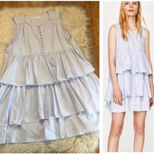 Zara mini abito livelli - a,