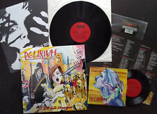 LP DELIRIUM L'ERA DELLA MENZOGNA PROGRESSIVE ROCK ITALIANO + 7" TUTTO COME NUOVO