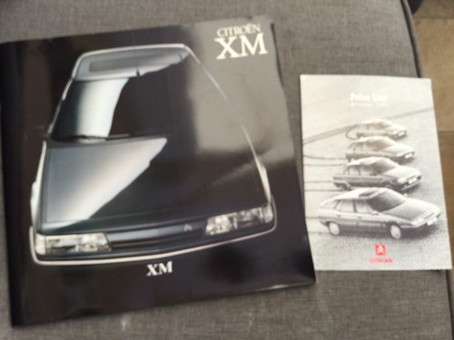 Brochure citroen 1990 91 - xm, 1990/91