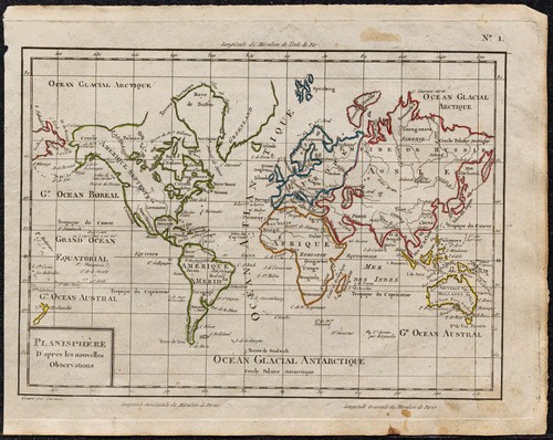 1823 planisfero mondo - 1823,