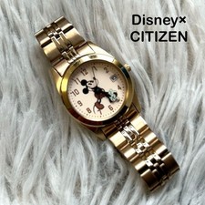Orologio Disney Citizen retrò Topolino oro con lancette puntatore uniche