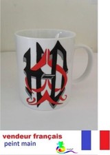 mug peint main cuit au four