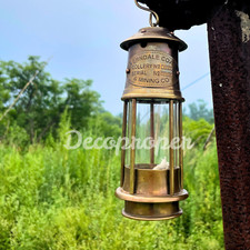 Lanterna da minatore in ottone