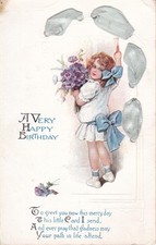 1929 BIGLIETTO AUGURALE