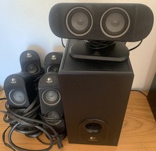 Casse audio Logitech X-530 5.1 sub + centrale + dx-sx avanti e dx-sx dietro