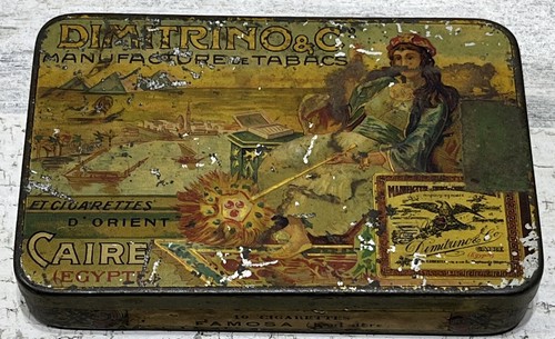 Antica rara scatola latta - di,
