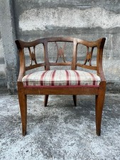 SEDIA IN LEGNO ANTICA META' '800