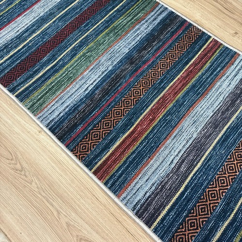 Tappeti runner blu righe - runner, a