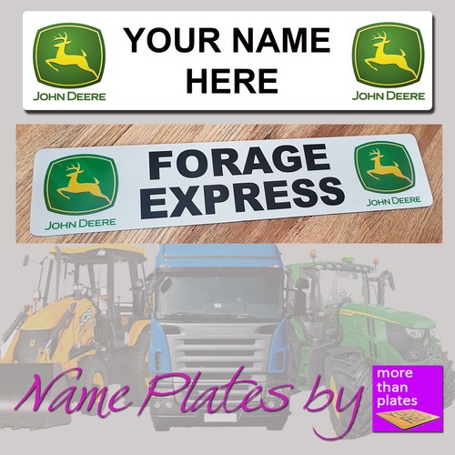 Targa nome trattore john deere - nome,