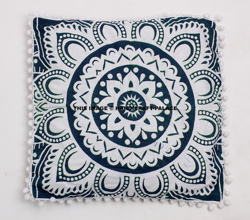 Verde mandala stampa - mandala, pompon