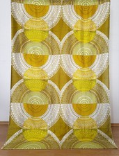 2 vintage fabric curtains