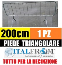 TRANSENNA FERRO ZINCATO TRANSENNE BARRIERE STRADALI RECINZIONE cm 200x110 H
