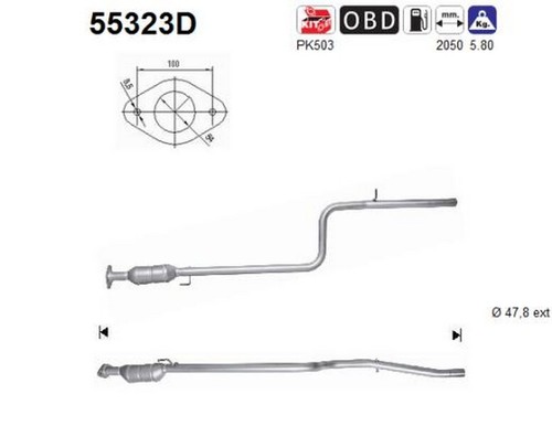 105 catalizzatore per - 77,