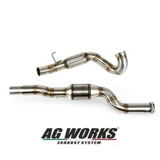 Downpipe 76 mm Cat 200 celle