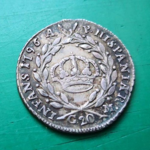 Moneta argento 1796 italia - italia, 20