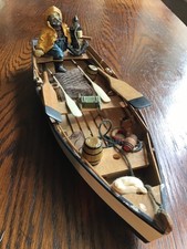Handmade Wooden Rowing Boat