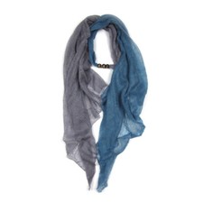 Sciarpa donna calda acrilico mohair blu grigio 102" VIVIENNE WESTWOOD