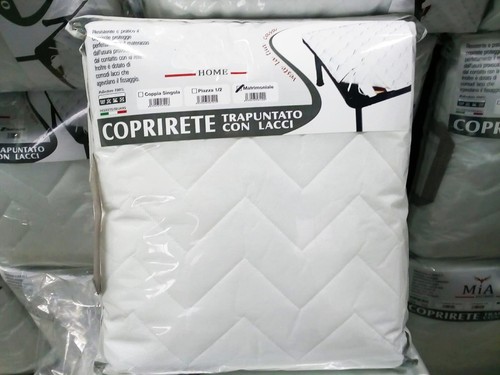 Coprirete trapuntato con - coprirete, lacci