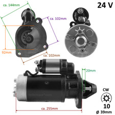 Motorino avviamento 24v - motorino, per