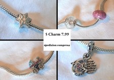 Set 5 Charm compatibili con bracciali a maglia snake – Alta qualità – Idea regal