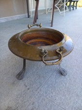 Braciere D'epoca In Ottone 
