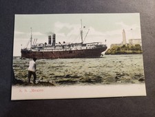 Cartolina Steamer SS MEXICO