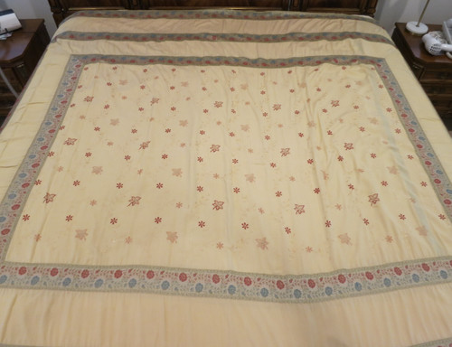 Copripiumino con ricamo sari - con,