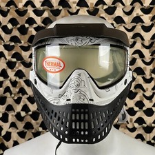 NUOVA maschera paintball JT ProFlex - bandana bianca con 1 lente - trasparente