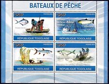 Togo 2010 Pesca Pesce Marina Natura Barche Trasporto Nautico m/s MNH