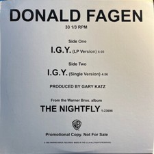 DONALD FAGEN " I.G.Y. " NEW 12
