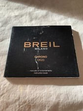 BREIL MILANO CHRONO OS20 Instruction Manual NOS