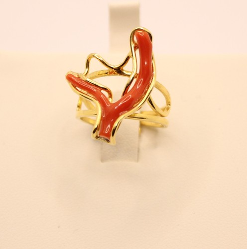 Anello argento dorato con - argento,
