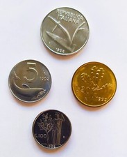 LIRE 5 10 20 100 Lire italia Repubblica anno 1992 - FdC da Rotolino (12 monete)