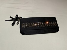 Borsa Clutch Gucci Satin Nero Swarovski crystal