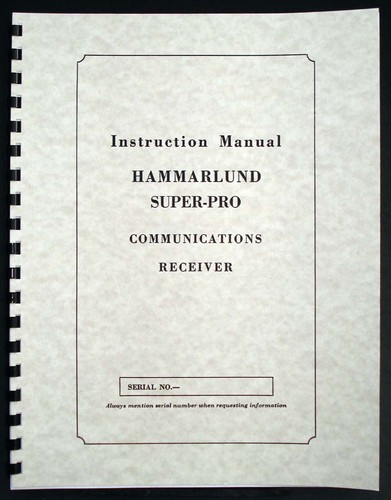 Hammarlund super pro 200 - hammarlund, sp-200