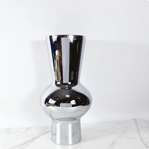 Vaso cristallo argentato - vaso, in