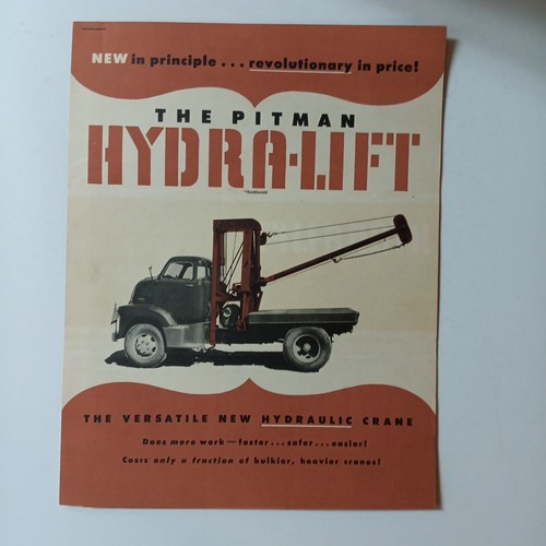 Gru idraulica vintage pitman - gru,