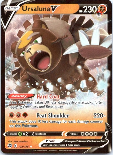 Carta pokemon ursaluna - ursaluna, v