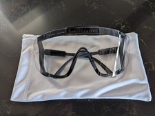 Occhiali da sole POC Devour montatura nera lenti fotocromatiche usati (vendita al dettaglio $ 330 USD)