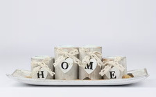 Set di 5 portacandele