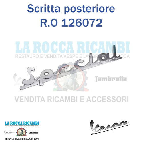 Scritta posteriore cromata - scritta,
