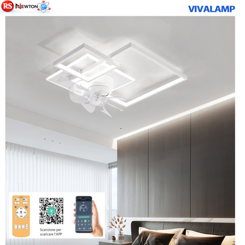 Plafoniera led ventilatore 78w - plafoniera,